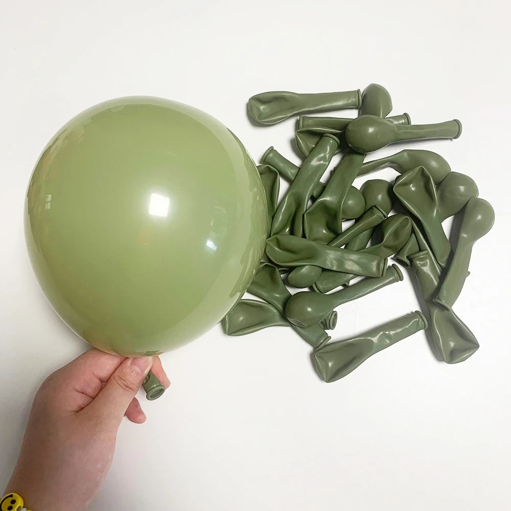 Retro Avocado Green Balloons